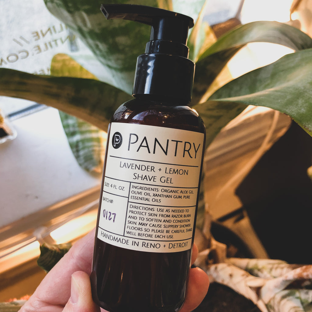 Pantry Products // Soothing Shave Gel- Lavender & Lemon