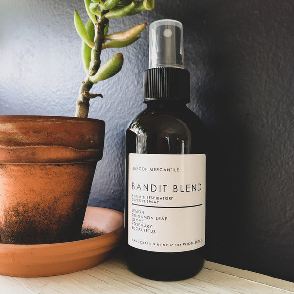 Bandit Blend // Room & Respiratory Support Spray- Clove, Cinnamon Leaf, Eucalyptus