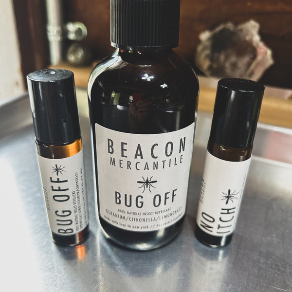 Bug Off // Natural Insect Repellent- Roller, Balm, Spray, Candle