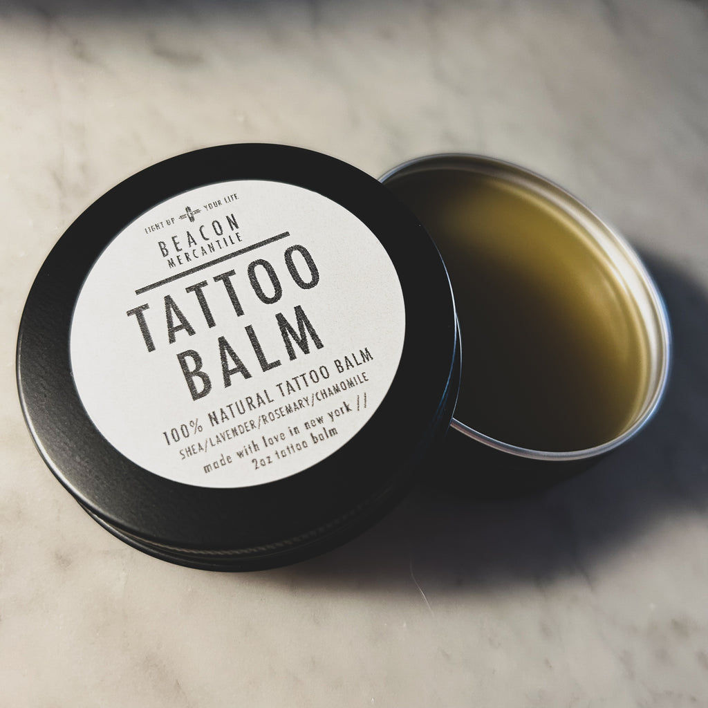 BM Tattoo Oil, Tattoo Balm- Camellia Seed, Lavender, Rosemary, Chamomile