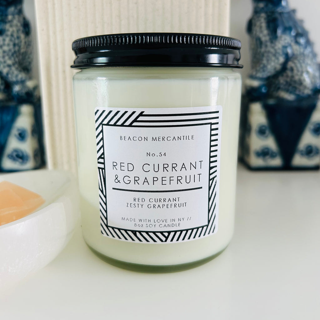 No.54 Red Currant & Grapefruit // Recycled Glass Candle