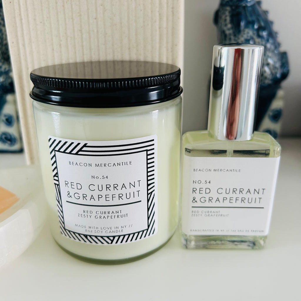 No.54 Red Currant & Grapefruit // Recycled Glass Candle