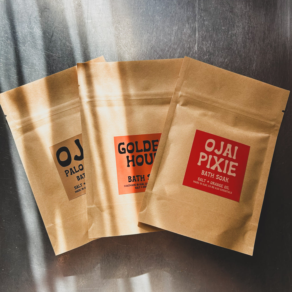 Ojai Essentials // Bath Salts- Palo Santo, Golden Hour, Ojai Pixie