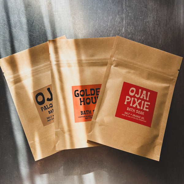 Ojai Essentials // Bath Salts- Palo Santo, Golden Hour, Ojai Pixie