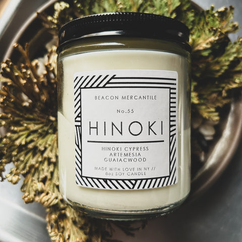 No.55 Hinoki // Recycled Glass Candle