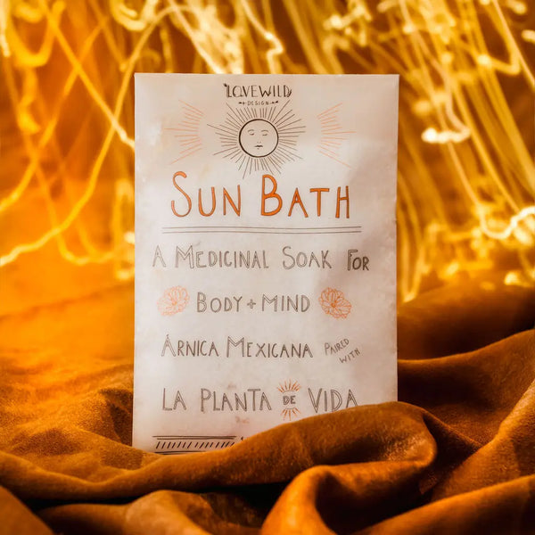 Lovewild Design // Sun Bath Soak- Epsom Salts, Prickly Pear, Mexican Arnica
