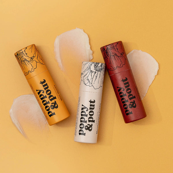 Poppy & Pout // Naturally Flavored Lip Balms