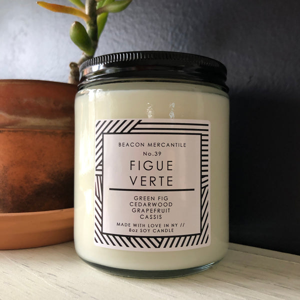 No.39 Figue Verte // Recycled Glass Candle