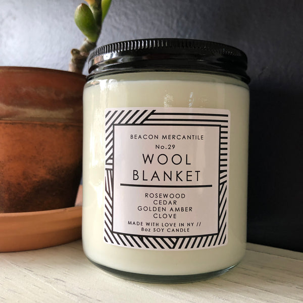 No.29 Wool Blanket // Recycled Glass Candle