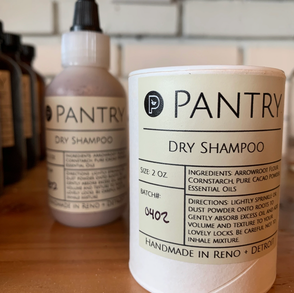 Pantry Products // Dry Shampoo- Arrowroot, Cacao, Lavender, Jasmine