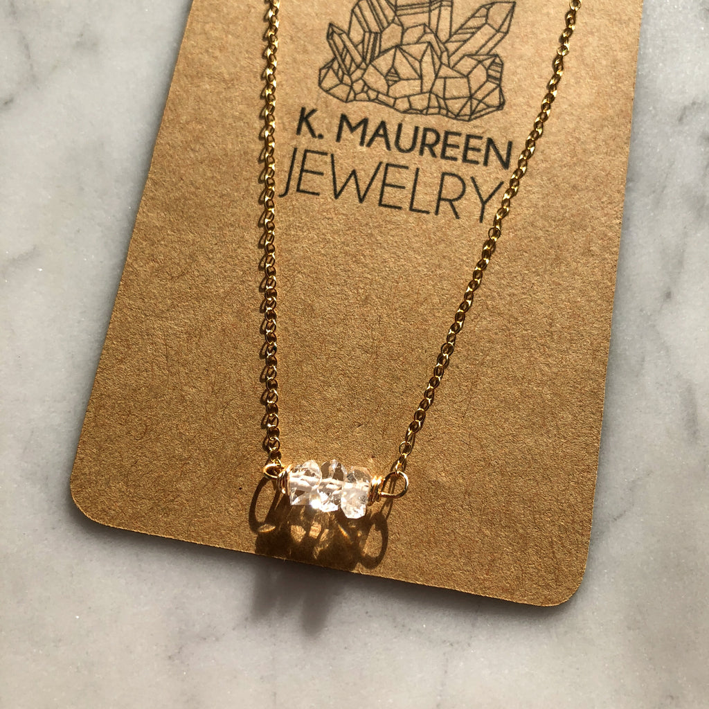 K. Maureen // Herkimer Diamond Necklace