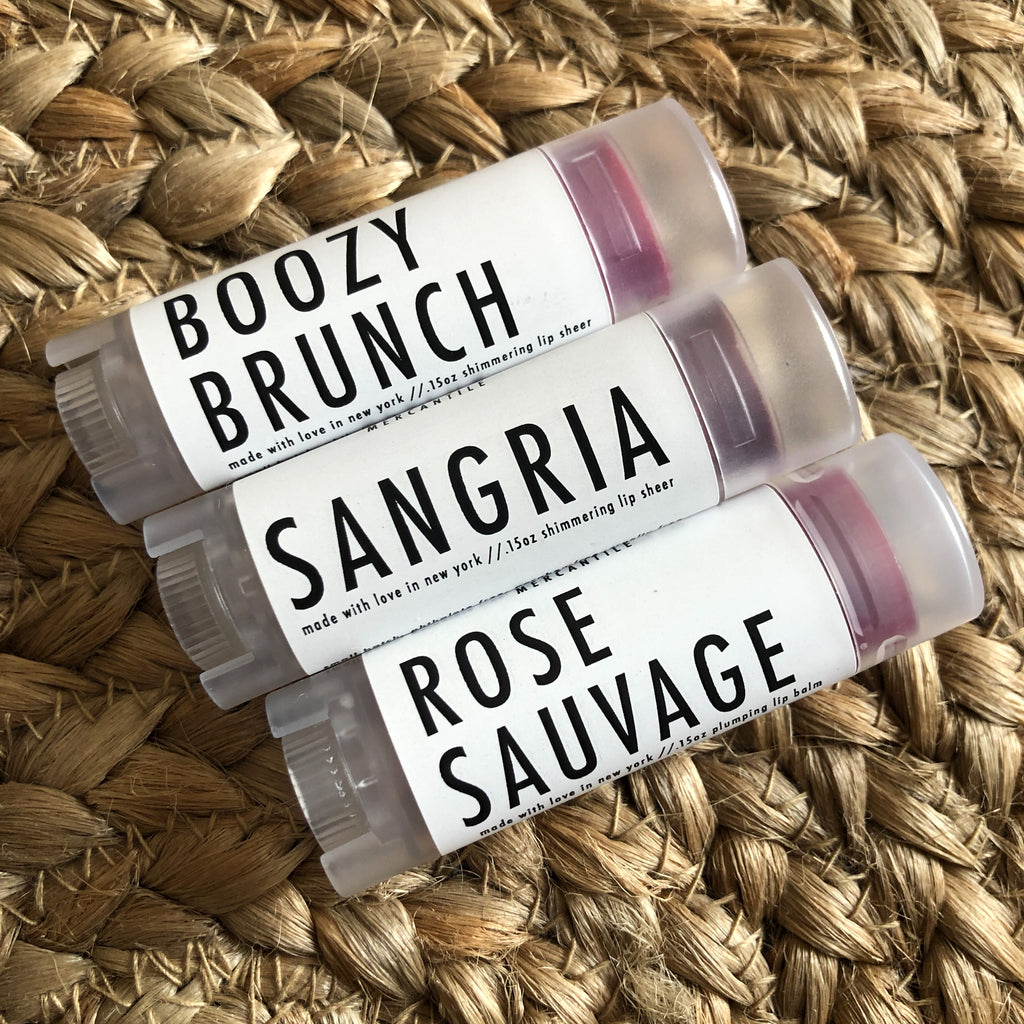 TINTED LIP SHEERS // Boozy Brunch, Sangria, Rose Sauvage